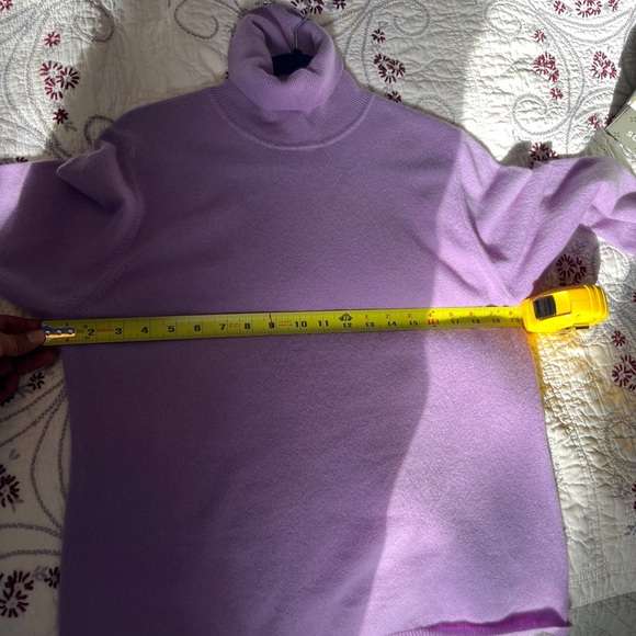 Charter Club Lavender Cowl Neck Sweater - Picture 6 of 8